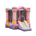 Castelli gonfiabili - PVC - 410x325x255 cm - Rosa-Viola-Verde-Azzurro-Giallo - stile stelle