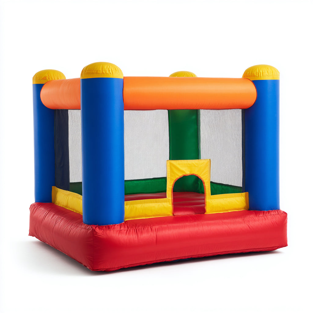Castelli gonfiabili - PVC - 330x300x245 cm - Rosso-Blu-Giallo-Verde-Arancione - stile gioco