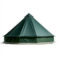 Tende familiari-poliestere-PU-acciaio-alluminio-600x600x380cm-verde-glamping outdoor elegante