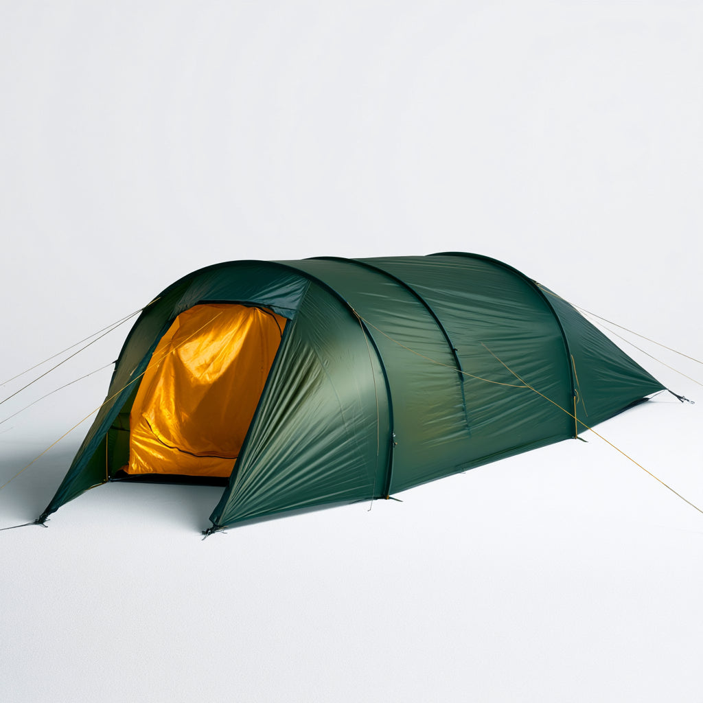 Tende familiari-poliestere-PU-alluminio-fibra di vetro-520x240x180cm-verde-outdoor compatto